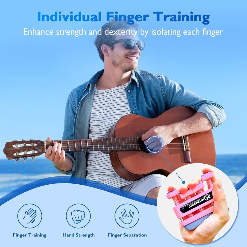FitBeast Finger Strengthener, Finger Exerciser, Hand Exerciser for Improve Dexterity and Strength in Fingers, Hands, Forearms–Grip Strength Trainer for Musicians, Climbers - Image 4